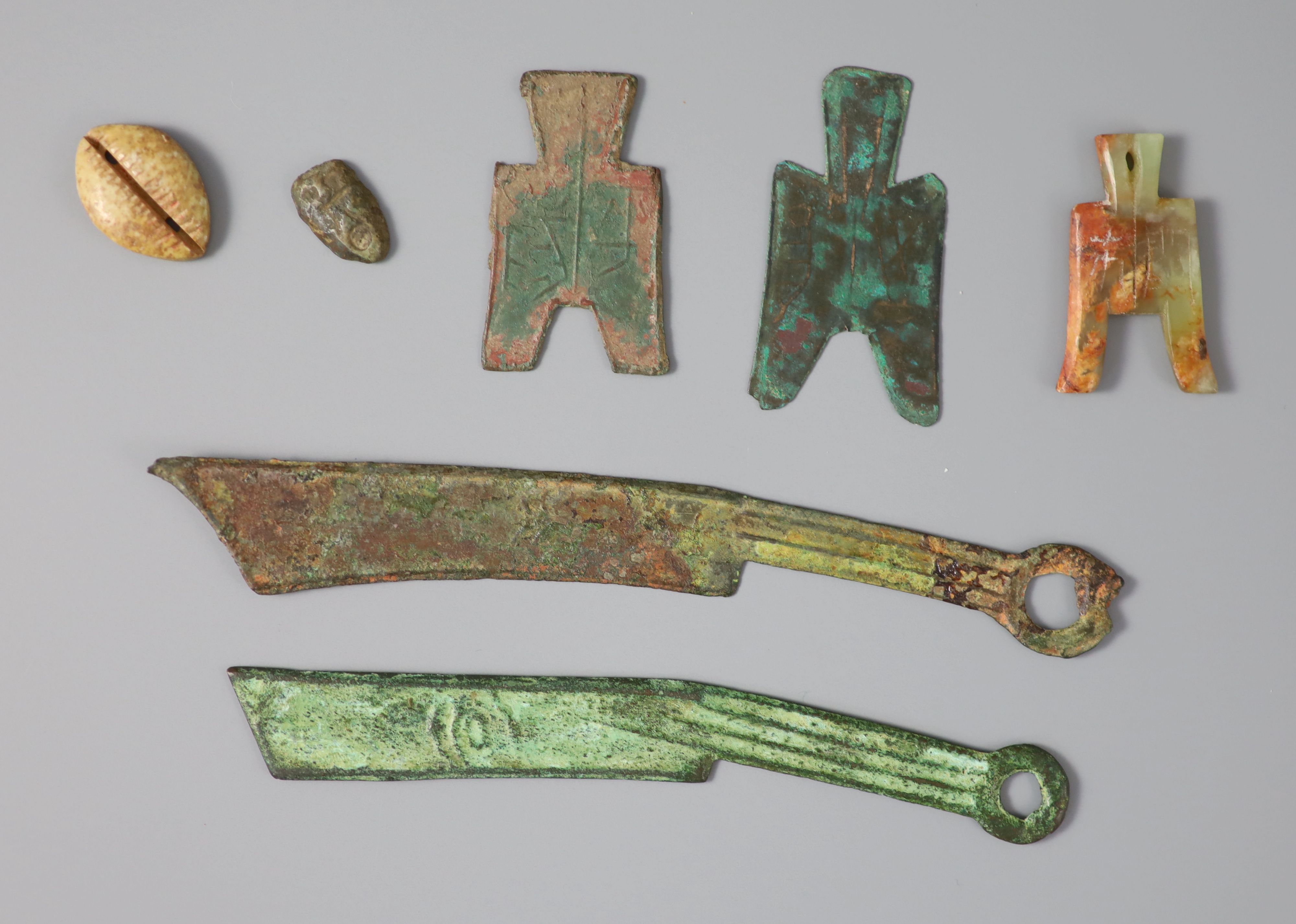 China, Ancient coins, spade, knife money etc.
